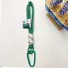 Dopamina Acrílico Miçangas Letra Corda Trançada Série Miu Bolsa Pendente Popular Colorido Letra Miçangas Pingente de Bolsa