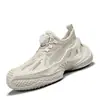 Tênis Flyknit Tênis com Fivela Rotativa Sapatos Casuais Sola Grossa Respirável Sapatos para o Dia a Dia Tênis Masculino Tênis Versátil para Corrida
