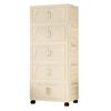 40 Wide Household dobrável caixa de armazenamento de plástico engrossado montagem livre rack de armazenamento sala de estar lanche armário de armazenamento de brinquedo
