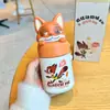 Judy Nick Taza Térmica Linda para Niños Muñeco de Dibujos Animados Taza de Agua Desayuno Escolar Taza de Leche Taza Portátil