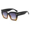 Nuevo Estilo Personalizado Retro Marco Grande Gafas de Sol Decorativas en Forma de T Ins Tendencia de Moda Todo Combinable Casual para Exterior Gafas de Sol con Protección Solar
