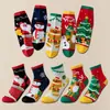 Calcetines Rojos para Niñas al por Mayor, Calcetines Largos para el Año de Nacimiento, Primavera, Otoño e Invierno, Calcetines a Media Pantorrilla para Niños Mayores, Calcetines de Año Nuevo para Niños del Año del Caballo