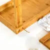 Divisor de Zapatero de Bambú, Taburete para Cambiarse los Zapatos, Puerta Principal del Hogar, Taburete de Vestidor, Gabinete de Zapatos de Madera Maciza Simple para Entrada