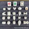 Tallado en Hueso de Camello Mahjong Carácter Chino A Dai Dang Danza del León Tres Mundos Camiseta Lazo DIY Wen Jugar Accesorios Accesorios