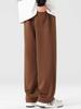 Pantalones Deportivos Casuales de Pierna Recta para Hombre, Nuevo Estilo Primavera y Otoño, Marca de Tendencia Transfronteriza Tallas Grandes, Pantalones Largos Holgados Simples de Pierna Ancha