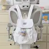 Mochila ins estilo japonés, estrellada y girly, para estudiantes universitarias, con solapa de cordón, mochila pequeña para ir al trabajo y viajar