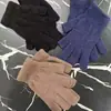 Guantes de Terciopelo de Cristal para Adultos de Dos Dedos Otoño e Invierno Ciclismo Pantalla Táctil Impermeables Cálidos Guantes de Escritura Oficina