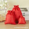 Bolsa de cáñamo con cordón color cáñamo, bolsa de cordón para almacenamiento, bolsa de cáñamo, en stock, bolsa de embalaje de lino al por mayor, monedero, bolsa de sachet