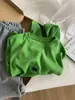 Sudadera Pulóver Verde Césped de Primavera con Cuello Redondo para Mujer, Sudadera Holgada Estilo Coreano con Letras Bordadas de Cepillo de Dientes, Top Holgado