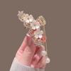 Hairpin Metal Tassel Jasmine Hairpin High horsetail Grab Clip Fixo Artefato Back Head Shark Clip Avançado Hairpin