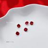 Rhinestones Rojos con Base Puntiaguda para Uñas, Rhinestones Cuadrados Gruesos, Rhinestones Rojos Chinos para Uñas al por Mayor, Decoraciones Creativas para Uñas