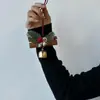 Pingente de Carro de Natal Flor Seca de Canela Material DIY Artesanal Decoração para Pendurar na Porta Companhia Criativa para Carro Sino Pendurado