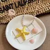 Collar de Estrellas de Colores Dopamina para Paraíso de Manzanas 2024 Nueva Entrada Cadena de Clavícula de Lujo para Verano