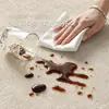Alfombra tipo crema nuevo estilo para sala de estar dormitorio francés alfombrilla de suelo impermeable lavable con toallita color sólido tacto de alta calidad alfombra para el hogar