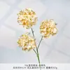 3 Flores de Hortensia Nieve Artificial, Flores Falsas, Flores Hechas a Mano para Bodas, Flores de Seda para Decoración de Escenas de Boda y Arreglos de Piso