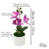 Bestseller transfronterizo de Amazon: Planta artificial de Phalaenopsis en maceta, flores artificiales de magnolia, exhibición de decoración para el hogar