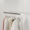 Estante de Exhibición Colgante para Ventana con Cable de Acero Ajustable, Colgador de Ropa de Acero Inoxidable Montado en Techo para Exhibición en Tienda de Ropa para Mujer