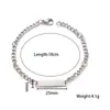 Joyería de Moda Transfronteriza Europea y Americana Pulsera de Acero de Titanio para Mujer Joyería de Acero Inoxidable de Lujo Ligero de Gama Alta Pulsera Personalizada para Mujer