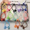 Nuevo Cuerda de Silicona de Colores para Atar con Pequeños Accesorios de Flor y Cascabel, Llavero de Estilo Simple y Fresco, Colgante para Bolso de Mujer al por Mayor