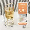 Jarra de agua fría de gran capacidad para el hogar transfronteriza, multiusos para la sala de estar, cubo de jugo multifuncional, jarra de agua fría transparente de alta estética
