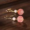 Aretes Tallados Naturalmente de Ágata Roja del Sur, Gama Alta, Lujo Ligero, Aretes Únicos y Hermosos, Modelo Novedoso Más Vendido 2026