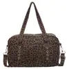 Bolso de Mano con Estampado de Leopardo para Mujer, Gran Capacidad, Nuevo Otoño Invierno 2026, Bolso Tote de Hombro Único para Trabajo, Viajes Diarios, Fitness, Deportes, Bolsa de Almacenamiento