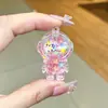 Mini Botella de Arena con Forma de Corazón Llavero Líquido Polvo de Amor Colgante Disco Duro Pequeño Colgante Accesorios de Inyección de Aceite de PVC