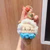 Lindo llavero colgante de cordero de helado, muñeca de ganchillo hecha a mano para el Año de la Oveja, decoración de bolso, regalo 2027