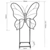 Marco de Mariposa de Hierro Forma de Corazón Arco de Luna Soporte de Tablero Kt Decoración para Hotel Boda Fiesta de Cumpleaños Adornos de Exhibición