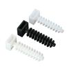 Soporte para Brida de Cable de Nailon Ch-6Ch-8 Tipo Tornillo Tipo Gecko Clip de Fijación para Pared Perforada Negro Clip para Cable Hebilla para Cable
