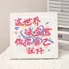 Pintura de diamante novo texto inspirador diy crianças feitas à mão brinquedos educativos com moldura pintura de diamante presente mesa atacado