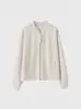 Chaqueta de Béisbol Cardigan Jimo 2025 Primavera y Otoño Nuevo Estilo Coreano Color Sólido Casual Casual para el Trabajo Más Fácil de Combinar Sudadera