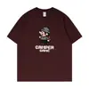 Camiseta de Verano para Hombre 230g Algodón Holgado Estampada de Manga Corta Venta al por Mayor Tops Casuales de Media Manga para Hombre