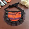 Babero de Halloween para Mascotas, Set de Sombrero Divertido de Cabeza de Calabaza para Gato y Collar, Decoración Fotográfica de Fantasma Osito para Perro