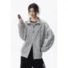 Otoño 2026 Nuevo Estilo Estilo Hong Kong Sombra Cero Pared Talla Grande Cuello Alto Sudadera con Capucha Cardigan M-5X HW261042-P46