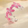 Nueva Moda Pulsera de Hoja de Metal Diseño de Nicho Espiga Oreja de Trigo Árbol Hoja Brazalete Abierto Fabricante Mayorista Transfronterizo Joyería