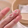 Pendientes de aro minimalistas con forma de grano de arroz para mujer, modernos y versátiles, únicos y a la moda, pendientes pequeños frescos y de lujo ligero