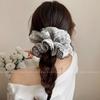 Primavera y Verano Suave Estilo Coreano Talla Grande Encaje Tejido Lazo para el Cabello de Intestino Grueso Diadema para Mujer Estilo Casual de Alta Gama Cola de Caballo Baja Accesorios para el Cabello
