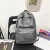 Mochila escolar de piel sintética suave para mujer, mochila de viaje informal para estudiante universitario japonés, mochila informal de gran capacidad para computadora, moda masculina