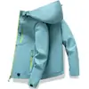 Chaqueta Cortavientos con Capucha de Estilo Nuevo para Primavera y Otoño para Parejas, Hombres y Mujeres, Chaqueta de Trabajo Informal Versátil de Corte Holgado