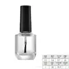 Frasco de Esmalte de Vidro Transparente com Pincel Quadrado Redondo Frasco de Cola para Unhas Frasco Sub-Embalagem de Cola para Esmalte Frasco de Amostra