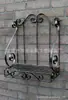 Suporte de Parede de Ferro Estilo Europeu Suporte de Metal Forjado Rack de Posicionamento para Vasos de Ferro Itens Decorativos