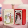 Caja metálica rectangular, adecuada para recuerdos de boda, dulces, cigarrillos, bolsitas de té y como recipiente sellado para hojas de té, cosméticos y golosinas.