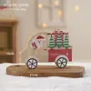 Adornos de Madera Navideños Creativos Árbol de Navidad de Escritorio Tarjeta de Bienvenida para Intercambio de Regalos Bolsa de Regalo para Anciano Adornos para Casa Decoración Navideña