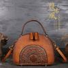 Bolso de piel auténtica para mujer, multifuncional, de primera capa, color piel de vacuno, bandolera, novedad 2022, venta al por mayor.