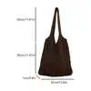Bolsa de Mão de Grande Capacidade, Bolsa Tote de Tricô 2025 para Mulheres, Modelo Novo Versátil de Palha Estilo Preguiçoso de Verão para Férias