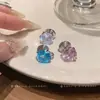 Brinco de Clipe Redondo de Zircônia para Mulheres Sem Piercings Estilo Coreano Dopamina Simples Ear Cuff Luxo Leve Moda Brinco Versátil