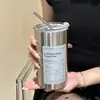 Nueva Taza de Agua Termo de Acero Inoxidable 304 para Estudiantes Hombres y Mujeres Taza de Café Portátil para el Hogar Taza de Agua 2025