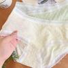 Nubes de Crema de Malvavisco Algodón Modal para Niña Ropa Interior sin Costuras de Algodón de Cintura Media Entrepierna Antibacteriana Talla Grande Estampada para Mujer