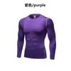 Macacão Esportivo Masculino Manga Longa Elástico Secagem Rápida Treinamento de Basquete Camada Base Outono Novo Corrida Fitness Roupa Top